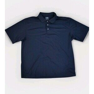 PGA TOUR Mens Polo Golf Shirt XXLarge Black  Short Sleeve Comfort Fathers Day